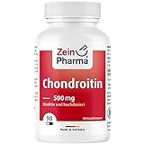 ZeinPharma Chondroitin Kapseln 500 mg (90 Stück) – Nahrungsergänzungsmittel ohne Zusatzstoffe, biologisch, für ihre Gelenke, laborgeprüft
