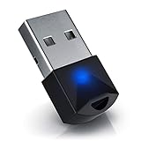 CSL - USB Bluetooth 5.0 Adapter Mini – BT V5.0 Stick Dongle – für PC Laptop - Bluetooth Empfänger und Sender für Desktop Laptop Drucker Headset Lautsprecher - kompatibel mit Windows 8.1 10 11