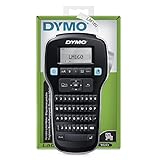 Dymo LabelManager 160 Hand-Etikettiermaschine mit QWERTY-Tastatur, Schwarz/weiß