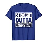 Straight Outta Darmstadt Ultras Fan Geschenk | Blau | T-Shirt