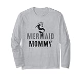 Funny Team Mer Mother MERMAID MOMMY Swim Mom Beach Langarmshirt