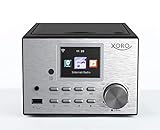 Xoro HMT 500 PRO - Micro Stereo Anlage (Internet-/DAB+/UKW-Radio, CD Player, Bluetooth V4.0, Mediaplayer, 2.4' Farbdisplay, Fernbedienung ,2x10W, EXT. Antennenanschluß) schwarz