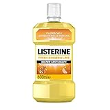 Listerine Fresh Ginger & Lime milder Geschmack (600 ml), antibakterielle Mundspülung ohne Alkohol, für einen frischen Atem