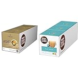 NESCAFÉ Dolce Gusto Dallmayr Crema d'Oro | 48 Kaffeekapseln | 100% Arabica-Bohnen | 3er Pack (3 x 16 Kapseln) & Flat White