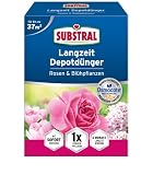 Substral Langzeit Depotdünger für Rosen & Blühpflanzen, 6 Monate Osmocote Premium-Langzeitdünger, 1,5 kg, Grü