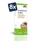 SUNLIFE Panthenol Salbe: Wund und Heilsalbe, Pflege & Schutz für rissige und wunde Haut, Vitamin E, 100ml - 8er Pack