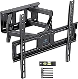 PERLESMITH TV Wandhalterung, Schwenkbare Neigbare TV Halterung für 26-65 Zoll Flach & Curved Fernseher oder Monitor bis zu 45kg, max.VESA 400x400