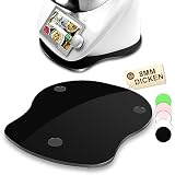 für Thermomix TM6 TM5 Gleitbrett Acryl - Schnelles Bewegen Rollbrett für Thermomix Vorwerk Küchenmaschine TM 6 Zubehör Unterlage Brett (Glänzend Schwarz)