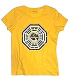 3stylercollection vintage T-Shirt Dharma Initiative Inspiriert Zur Serie Fernsehen Lost - Gelb, X-Large