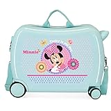 Disney Minnie Heute ist mein Tag Blau Kinderkoffer 50 x 39 x 20 cm starres ABS seitliches Zahlenschloss 34 l 1,8 kg 4 Rollen Handgepäck