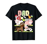 Geburtstagsparty für Väter mit Bauernhoftieren T-Shirt