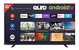 Toshiba 55QA4C63DGX QLED Fernseher / Android TV (4K Ultra HD, HDR Dolby Vision, Triple-Tuner, Google Play Store, Google Assistant, Bluetooth) [2022]