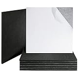Woiworco Black Akustikplatten Schallschutzplatte, 8 Stück 30 x 30 x 0.9 cmSchalldämpfungsplatten Abgeschrägte Kanten-Schallpolsterung für die akustische Behandlung und Dekoration