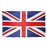 Boland 11620 - Dekorationsfahne Union Jack, 1 Stück, Größe 90 x 150 cm, England, Flagge, Fußball, Weltmeisterschaft, London, Dekoration, Banner, Wanddekoration, Mottoparty, Karneval, Geburtstag