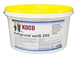 KOCO Haftgrund 200 Weiße Grundierfarbe für Innen und Außen (12,5 Liter Eimer)