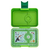 yumbox Mini XS Snackbox - 3 Fächer | Kleine Kinder Vesperdose Bento Box | Brotdose für Kita Kindergarten (Congo Green)