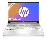 HP Laptop | 15,6' FHD Display | Intel Core i7-1255U | 16 GB DDR4 RAM | 512 GB SSD | Intel Iris Xe-Grafikkarte | Windows 11 Home | QWERTZ Tastatur | Silber