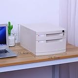 Moderner schwarzer Aktenschrank-Organizer mit Schloss, große Kapazität für A4-Akten und Bücher, stilvoller Schreibtisch-Organizer für Zuhause oder Bü