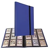 Senbeeda Sammelkarten Album, Kartenhalter 360 Fächer mit Seitenöffnung, Robust kartensammelmappen (Blau)