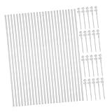 ERINGOGO 20 Satz Windspiel Outdoor Metall Groß Windmühle Selber Bauen Windmühlen-deckenventilator Windrad- Für Den Hof Windmühlen-rasenverzierung Windrad Aus Kunststoff Plastik Weiß