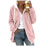 Modischer, lässiger Damen-Pullover, warm, langärmelig, Stehkragen, weich, einfarbig, Hemd, Winter, warmer Pullover, Strickjacke, Top, weicher Pullover, rose, 4XL