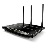 TP-Link Archer C7 Dualband Gigabit WLAN-Router (1300Mbit/s (5GHz) + 450Mbit/s (2,4GHz), 1750Mbps, 5 Gigabit LAN Port, 1 USB 2.0 Ports) schwarz
