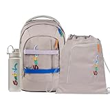 satch Pack Schulrucksack Colourful Mind Schulrucksack Set 3tlg