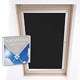 Purovi Thermo-Rollo für Dachfenster – Verdunklungsrollo ohne Bohren – UV- und Hitzeschutz-Rollos für Velux- und Roto-Fenster in verschiedenen Größen