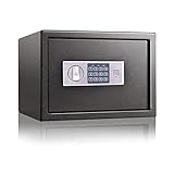 PWV Home Security Electronic Lock Box - Safe mit mechanischer Überschreibung, digitale Kombinationsschloss Safe, Büro Wand Safe Doppel-Anti-Diebstahl Safe Box Stahlbettschleischkasse Bargeldzertifikat