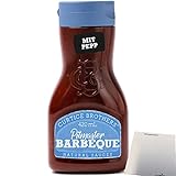 Curtice Brothers Original Pitmaster Barbeque-Sauce Squeeze Flasche (420ml) + usy Block