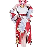 Fiamll Yae Miko Cosplay Kostüm Miko Kostüm Frauen Kimono Yae Cosplay Outfit XL