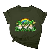 FGVFCS Damen-T-Shirts St. Patricks Day, kurzärmelig, Kleeblatt-Druck, Hemd, Blusen, Ausverkauf, Damen, Festival, Lrish-Druck, grüne Tunika, Tops, lässige T-Shirts, Übergröße, Party-Kostüm, S-5XL, 10
