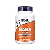 Now Foods, GABA ( Gamma-Aminobuttersäure ), Vitamin B6, Hochdosiert, Nahrungsergänzung, 500 mg, 200 vegane Kapseln, Sojafrei, Glutenfrei, Vegetarisch