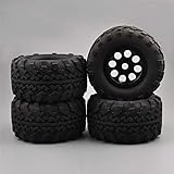 Perfekt Maßstab 1: 8 Truck Summit E-Revo Auto-Modell-Reifen-Felgen mit 17mm passen HPI RC Auto-Modell Zubehör Modell Radreifen (Color : Black)