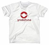 Yodafone Fun T-Shirt, Star Wars, Jedi Ritter Vodafone, Weiss, M