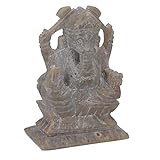 GURU SHOP Figur aus Speckstein, Skulptur - Modell 1, Grau, 10x8x4 cm, Buddhas