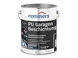 Remmers PU Garagenbeschichtung anthrazit, matt, 5 Liter, 2in1 Schutzanstrich, für Beschichtungen von Beton & Zementestrichflächen, für Garagenbö