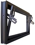 Kippfenster braun 60 x 40 cm Einfachverglasung