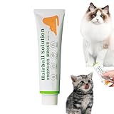 fasoke Haarballen-Leckereien für Katzen - Katzen-Haarballen-Entferner-Leckerli-Paste | Haustierpflegezubehör mit 1 cm Rohrdurchmesser für kleine, große und mittelgroße Katzen