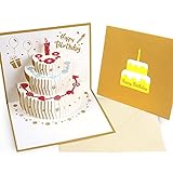 Geburtstagskarte Pop Up - Reastar 3D Geburtstagskarte, Pop Up Karte mit Schönen Papier-Cut und Umschlag - Geschenk für Ihre Familie, Freunde und Liebhaber Special
