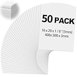 Frienda 50 Stück Schaumstoffplatten, 40,6 x 50,8 cm, Schaumstoffkern, Rückwand, 0,3 cm Dicke, Schaumstoff-Posterplatten für Projekte, Schaumstoffplatten, Präsentationstafel für Schule, Handwerk, Büro,