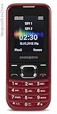 swisstone SC 230 Dual SIM Unlocked Handy (4,5 cm (1,8 Zoll), mit extra großem beleuchtetem, Farbdisplay) rot