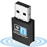 WLAN Stick Mini USB WiFi Adapter 300Mbps Wireless Network Adapter für PC Laptop Desktop für Windows Vista/XP/2000/7/8/10, Linux, MAC OS