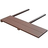 Gecheer WPC Terrassendielen mit Zubehör 10 m² 4 m B