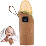 USB-Babyflaschenwärmer,USB Heizung Flaschenwärmer Babyflaschenwärmer Für Unterwegs,Tragbar Baby Milchwärmer Milchflasche Heizung,Tragbare Milch Reisen Heizung Lagerung Abdeckung Isolierung Thermostat