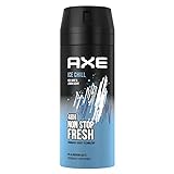 Axe Bodyspray Ice Chill Deo ohne Aluminium bekämpft geruchsbildende Bakterien und unangenehme Gerüche 150 ml 1 Stück