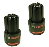 Bosch 2607336879 Ersatzakku 10,8 V - 2,0 Ah - 2 Stück
