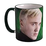 Elbenwald Harry Potter Tasse Draco Malfoy Portrait Rundumdruck Keramik 320 ml grü