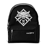 ABYSTYLE - The WITCHER Rucksack Wolfsschule, Schwarz , 42 x 32 x 14