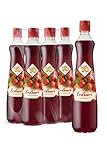 YO Sirup Erdbeere (6 x 700 ml) – 1x Flasche ergibt bis zu 6 Liter Fertiggetränk – ohne Süßungsmittel, Farb- & Konservierungsstoffe, vegan